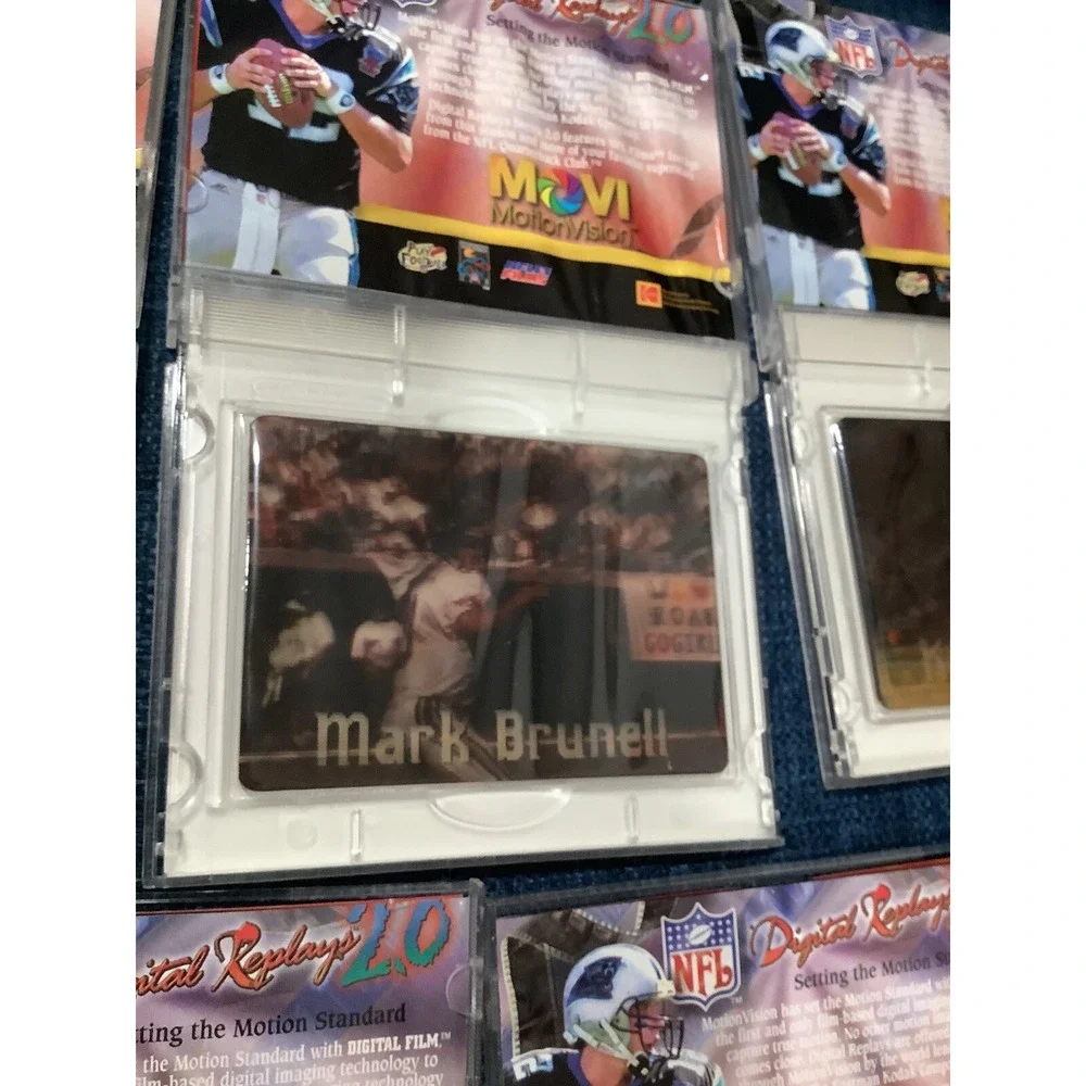 5 NFL Motion Vision MOVI Digital Replays, Favre,Collins,(2)Emmitt,Brunel